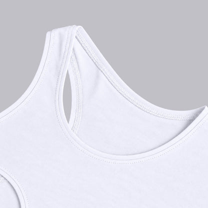 Girls' Racer Tank Top - White