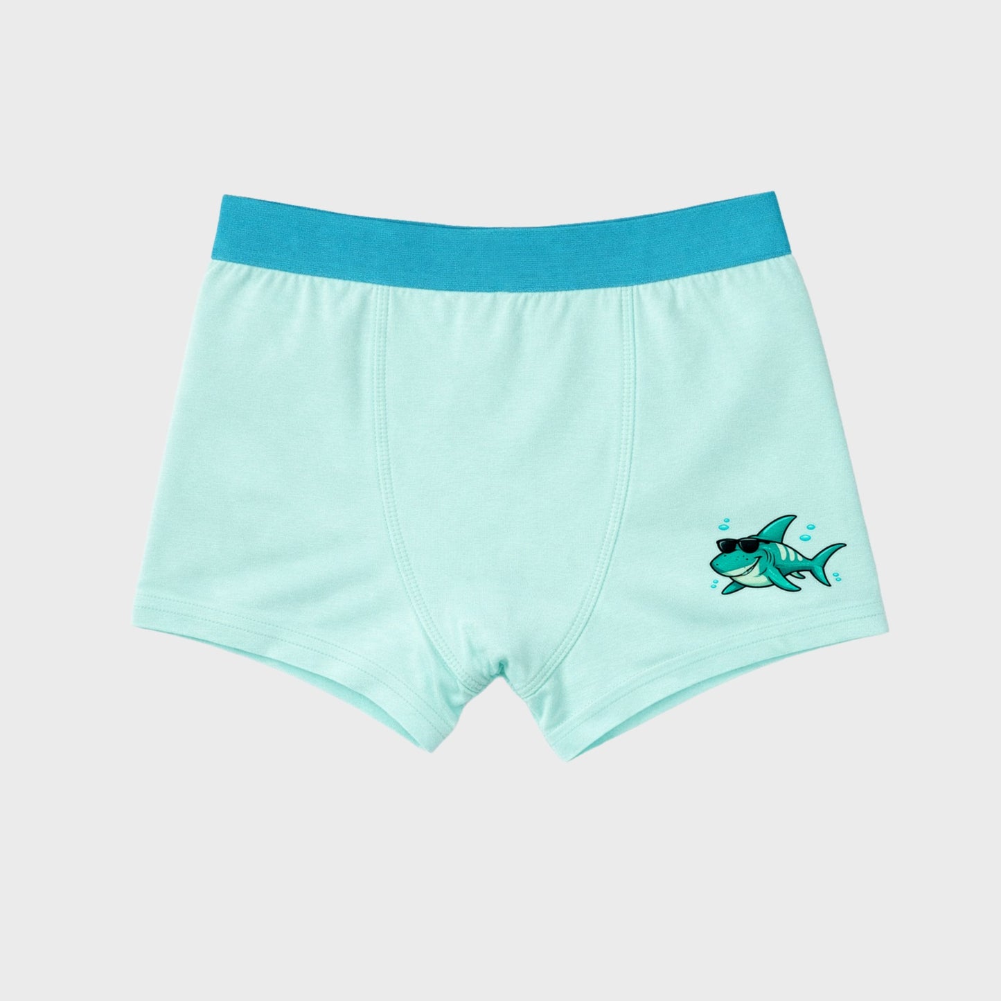 CharmnCherish Boys' Trunk - Shark All Over Print Pack Of 2 for 2-16 Years - close-up detail