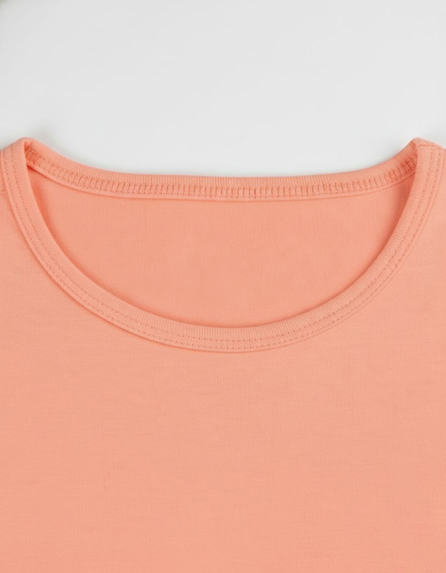 Girls Short Sleeve Tshirt Pack of 1_Coral