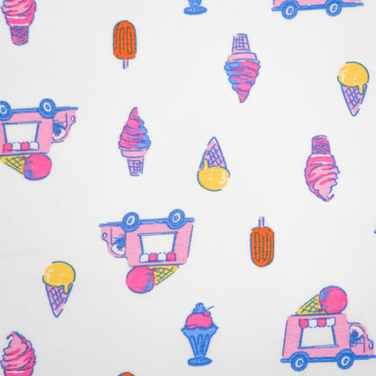 Girls' Cotton Skirt With Shorts - Printed