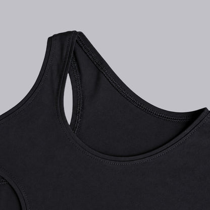 Girls' Racer Tank Top - Black