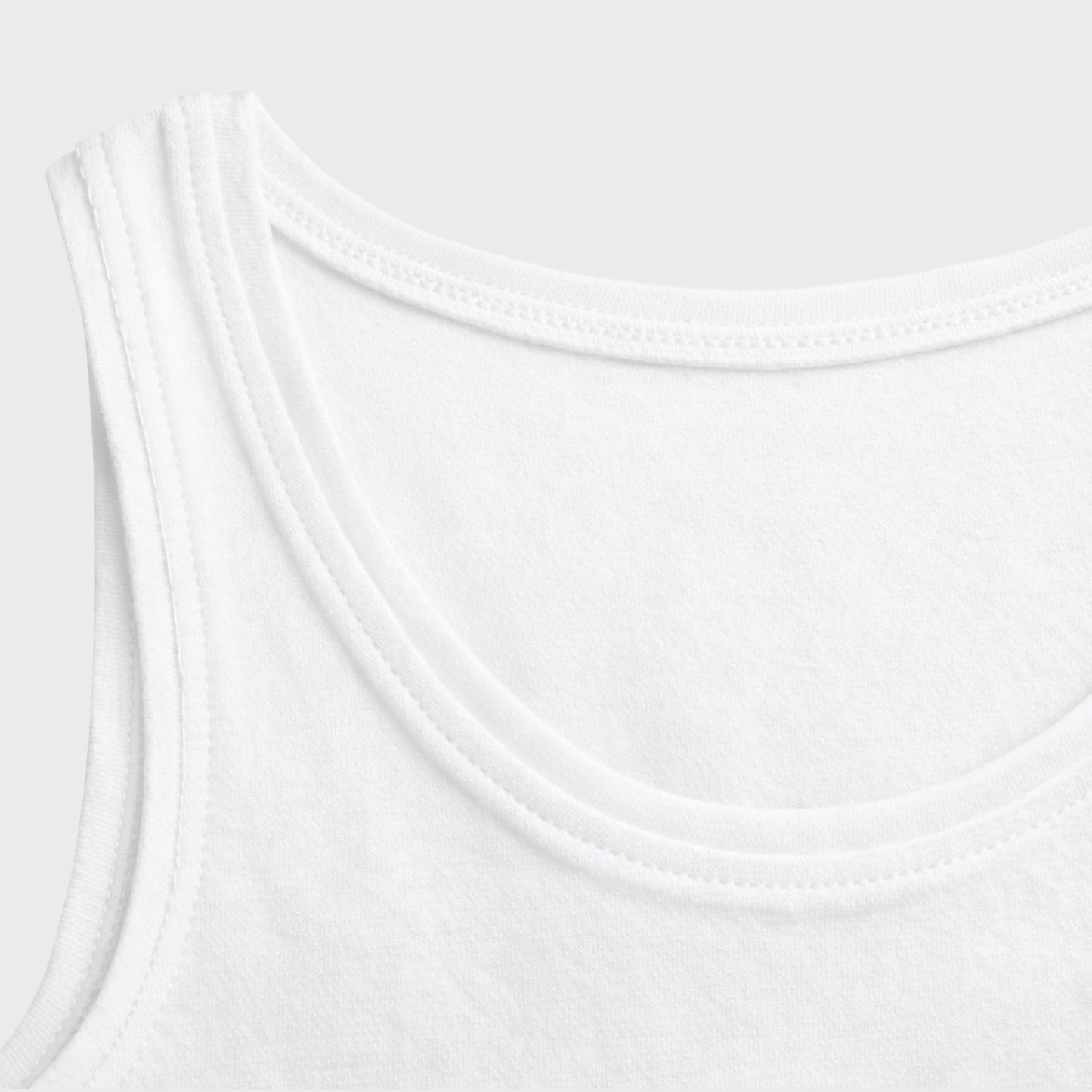 CharmnCherish Kids' Cotton Tank Top - Multicolor - close-up detail