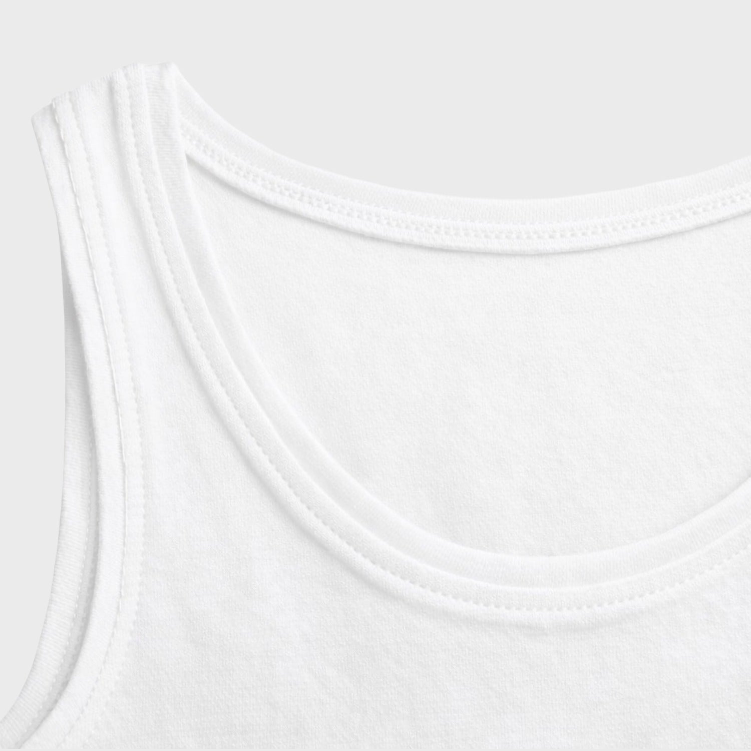 CharmnCherish Kids' Cotton Tank Top - Multicolor - close-up detail