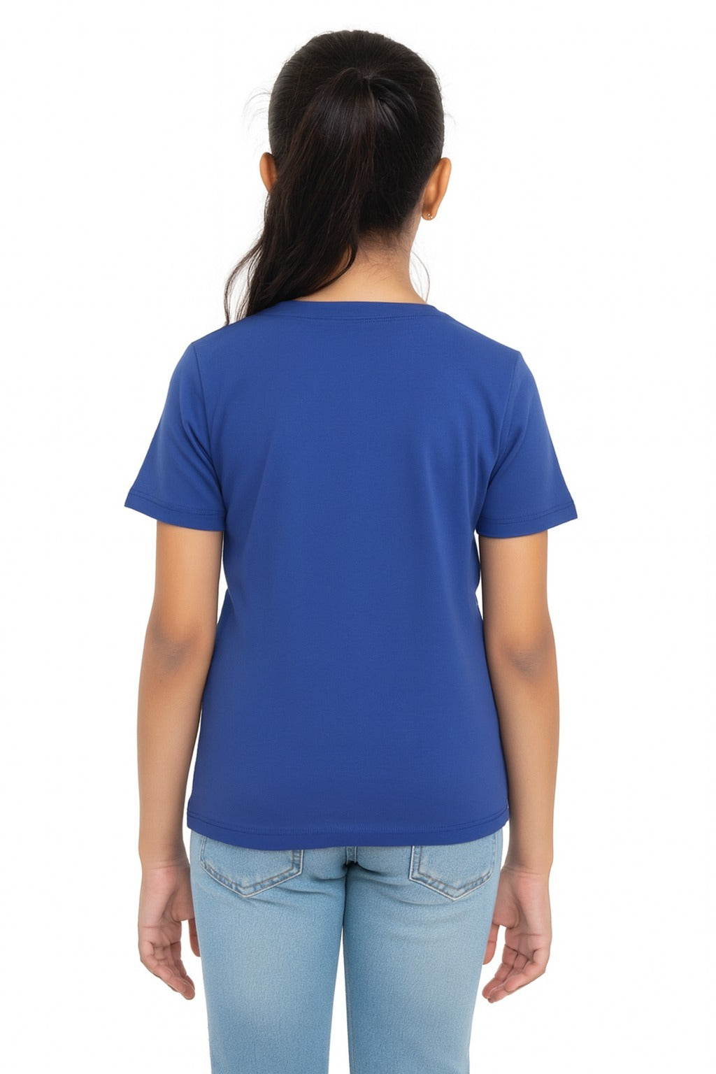 Girls Short Sleeve Tshirt Pack of 1_Ink Blue