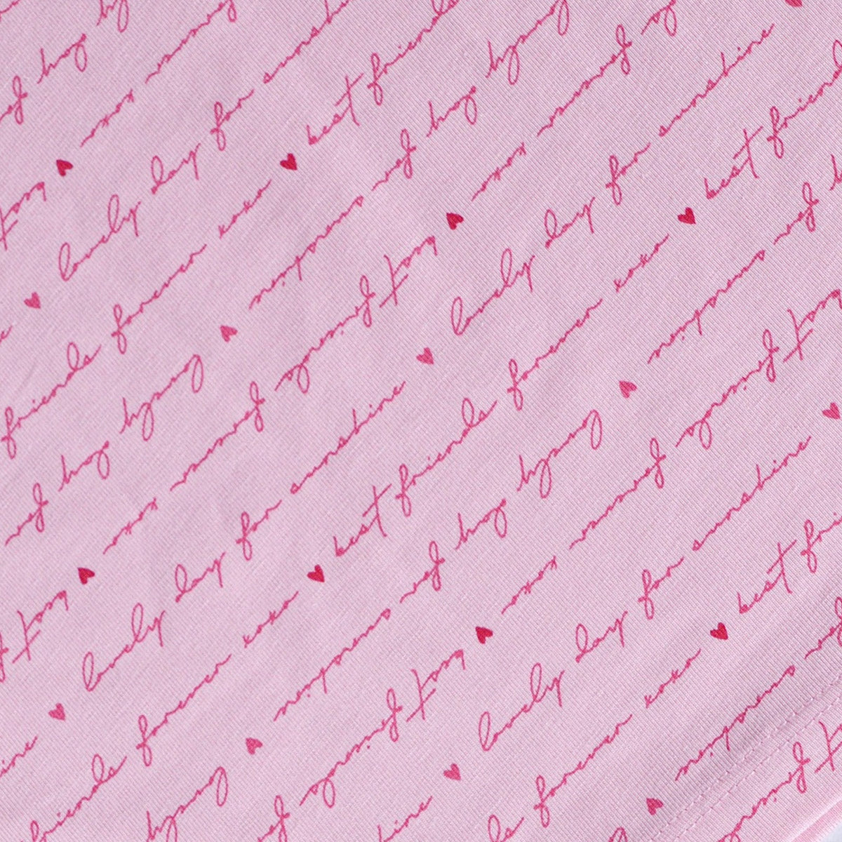 Girls' Full Sleeve T-Shirt - Pink Textured