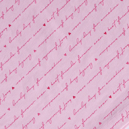 Girls' Full Sleeve T-Shirt - Pink Textured