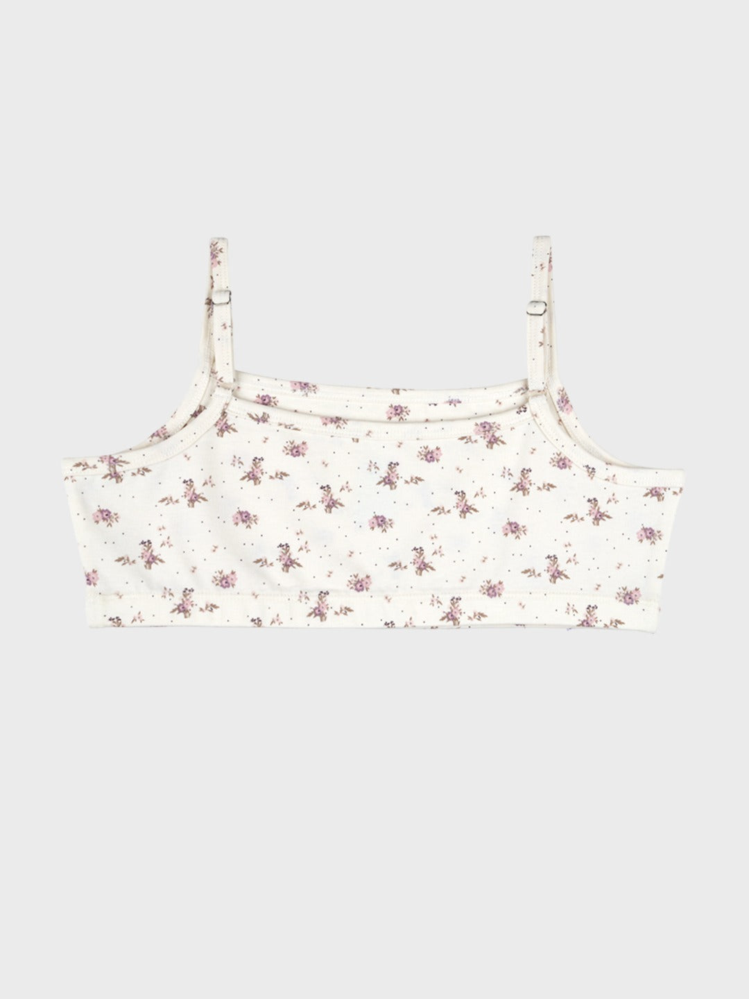 Beginners Bra - Floral All Over Print and Solid Color Combo Pack Of 2