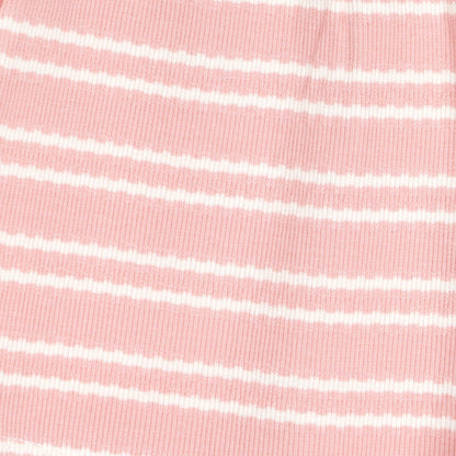 Charm N Cherish Girls Regular Fit Cotton Striped Shorts Pink Colour(Pack of 1)