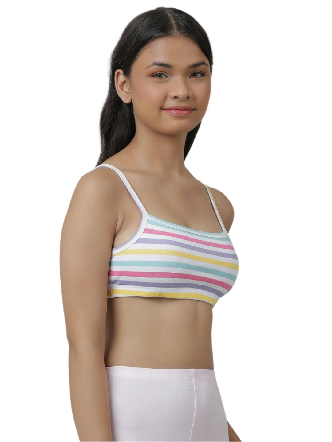 Beginners Bra - Polka Dot & Stripes Printed Pack of  4.