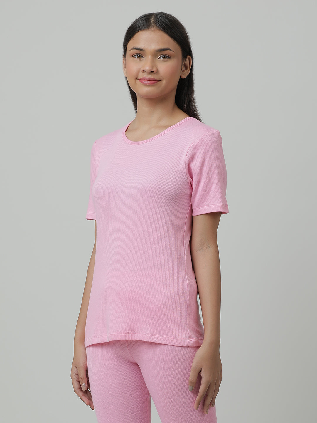 Unisex Thermal Short Sleeve _Pink.