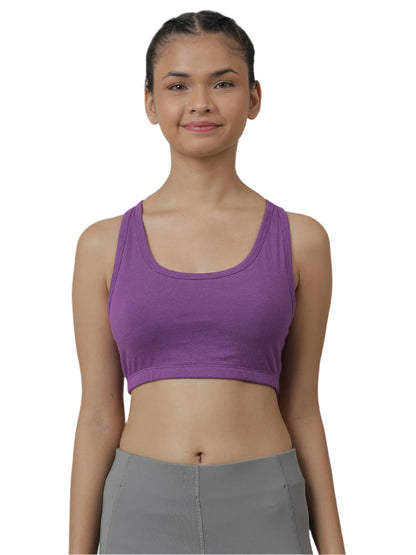 Sports Bra -Solid Colour & Horse All over Print combo of 3.