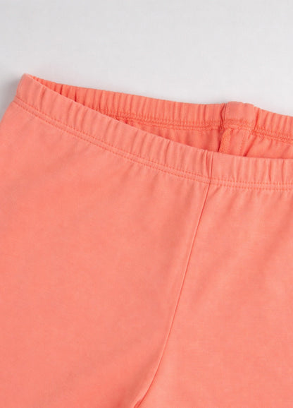 Girls 3/4 Leggings  Pack of 1_Coral