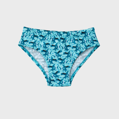 Charm N Cherish Boys Cotton Briefs (Pack of 6) | Cute Shark & Pug Dog Printed Underwear Combo for Kids