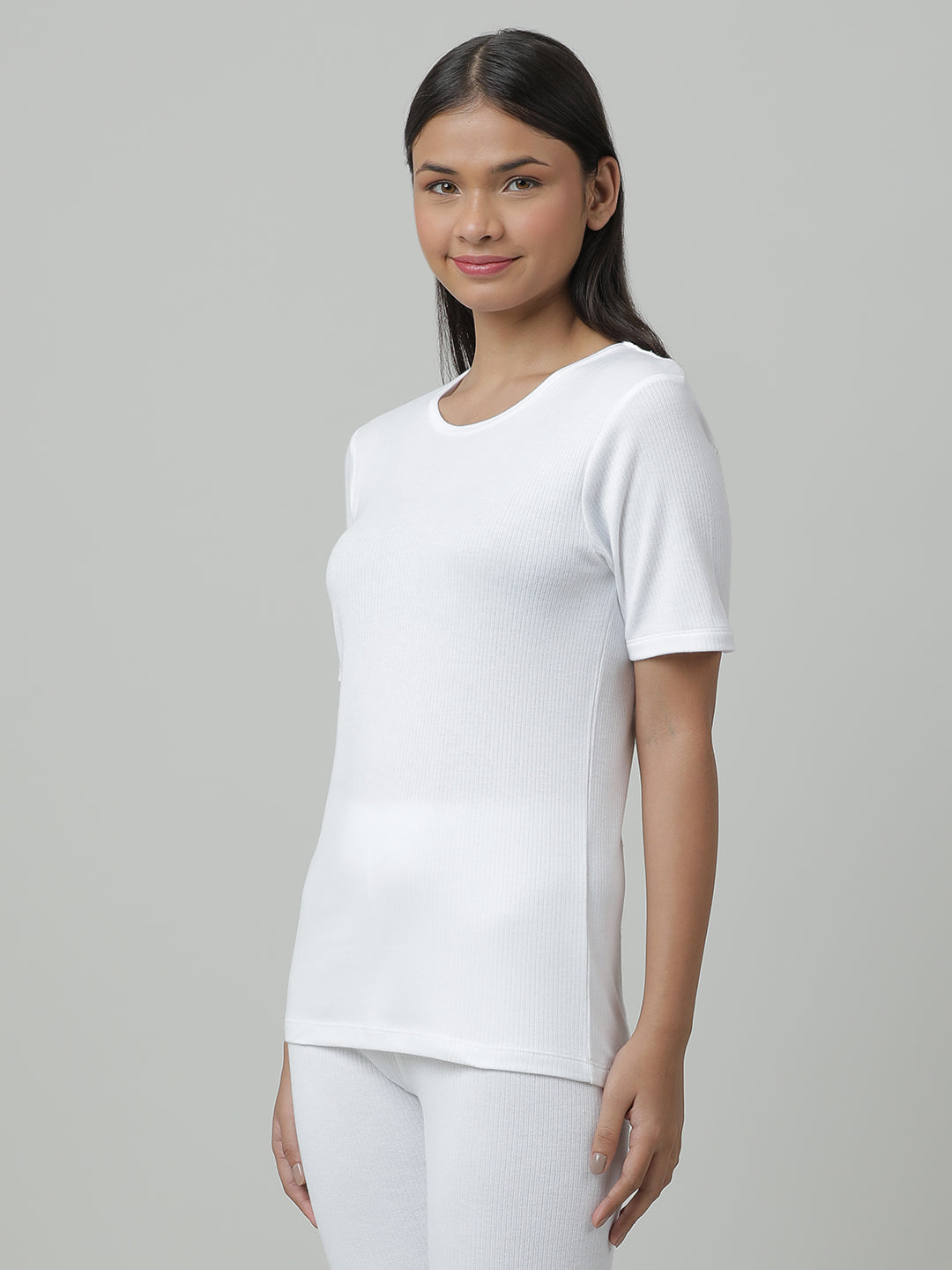 Unisex Thermal Short Sleeve _White.