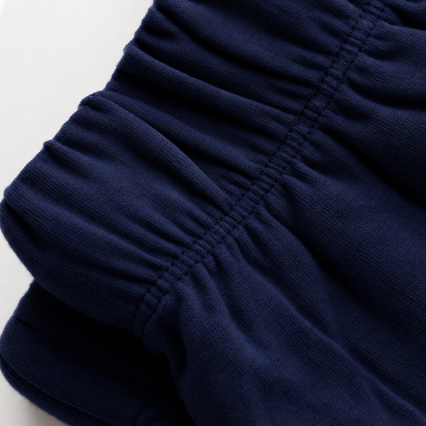 Charm N Cherish Girls Regular Fit Plain Navy Blue Cotton Shorts