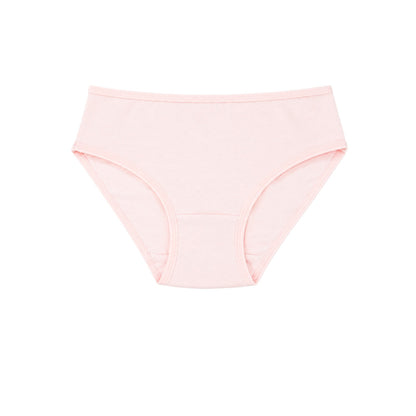 Girls Soft Cotton Brief Cute Animal Print, Solid Pink & Grey Briefs for Everyday Wear (Pack of 5)