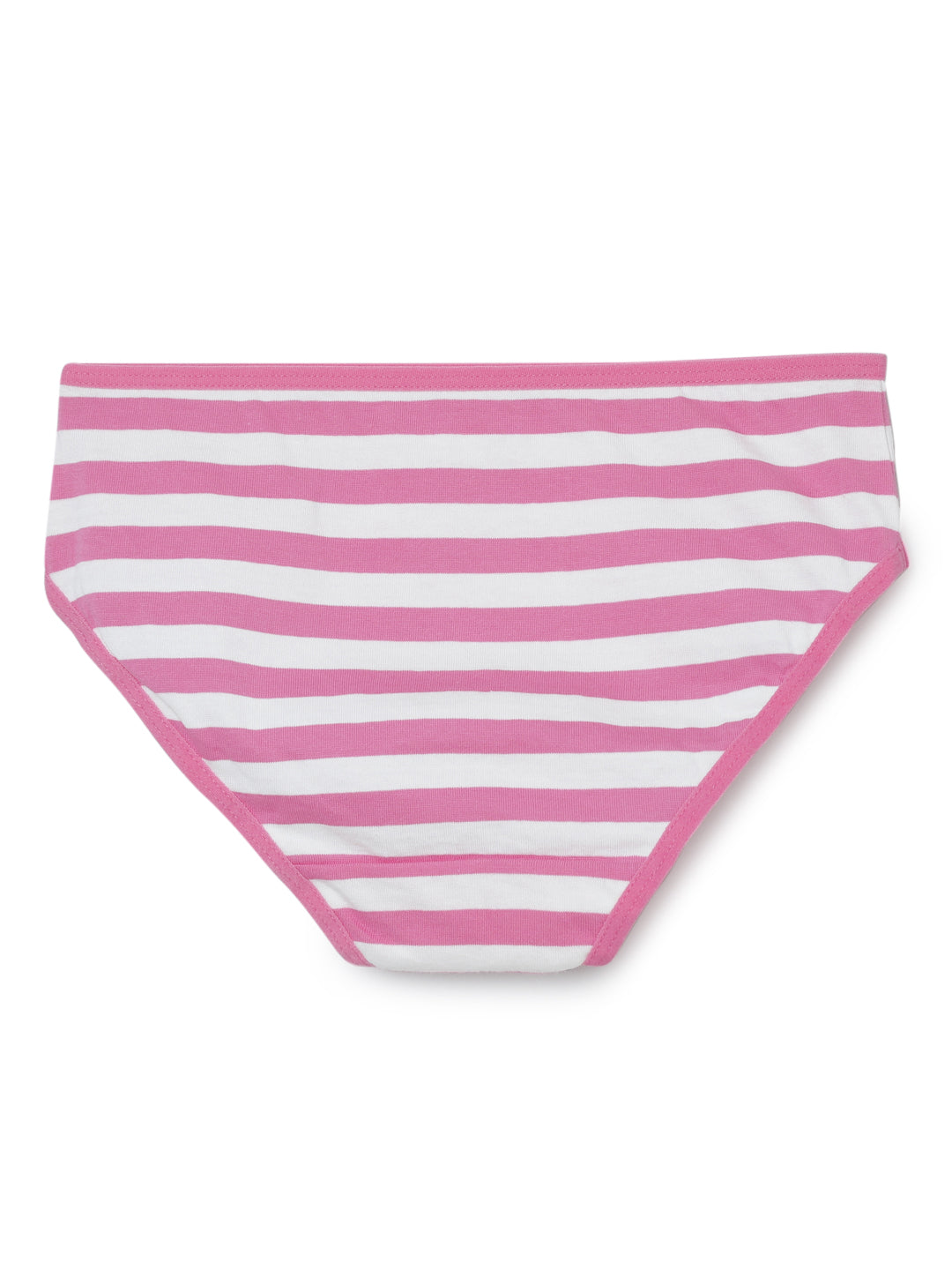 Girls Brief -Flower All over & Stripe Printed Brief Pack of 5.