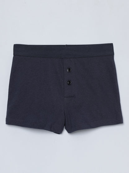 Boxer - Shark All Over Print & Solid Color Combo  Pack Of 3.