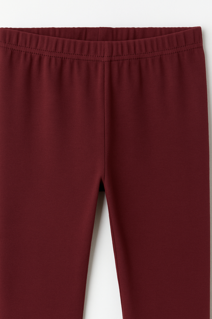 Girls Leggings  Solid Brown Color Pack Of 1