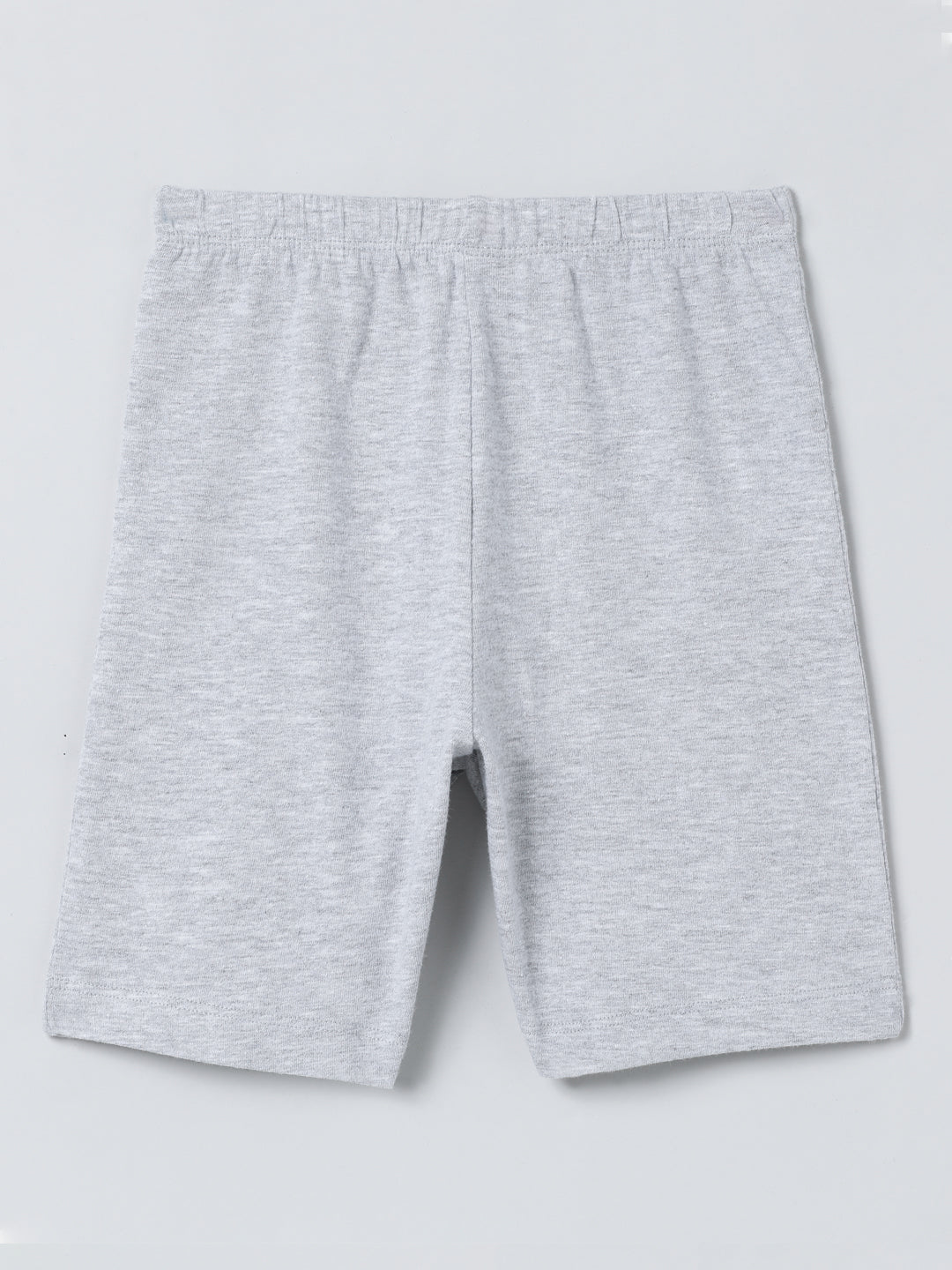 Pack of 4 Girls' Comfortable Cotton Shorties - Soft Breathable Activewear Shorts (Multicolour)