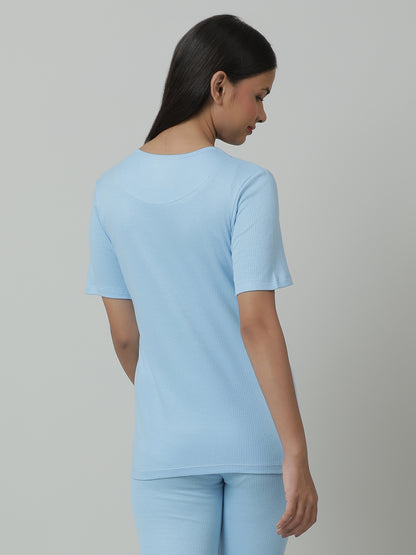 Unisex Thermal Short Sleeve _Blue.