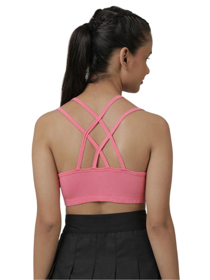Girls Sports Bra _Pink.