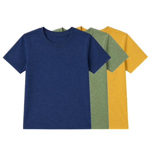 Boys' Cotton Tshirt Half Sleeve Pack of 3