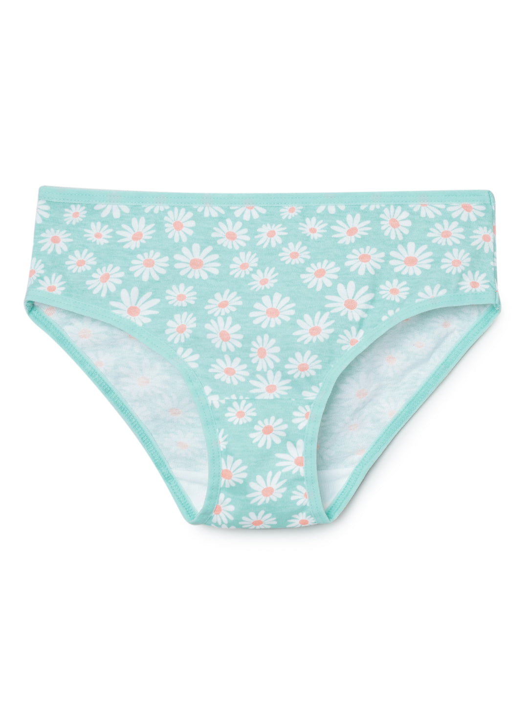 Girls Brief -Flower All over & Stripe Printed Brief Pack of 5.