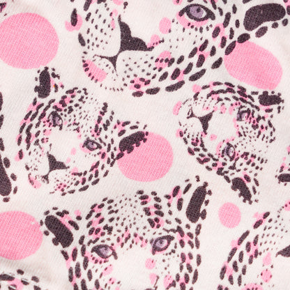 Girls Soft Cotton Brief Cute Animal Print, Solid Pink & Grey Briefs for Everyday Wear (Pack of 5)
