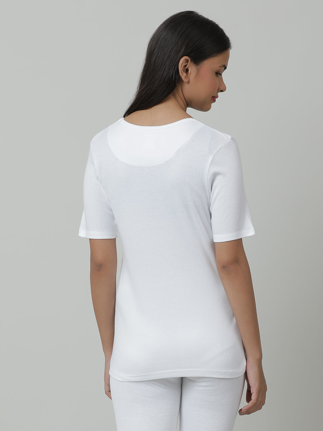 Unisex Thermal Short Sleeve _White.