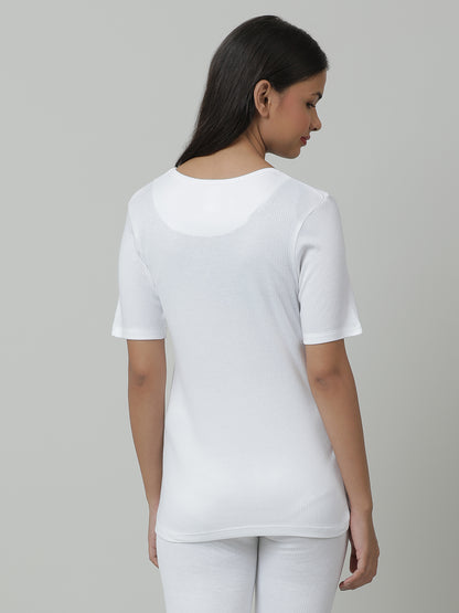 Unisex Thermal Short Sleeve _White.