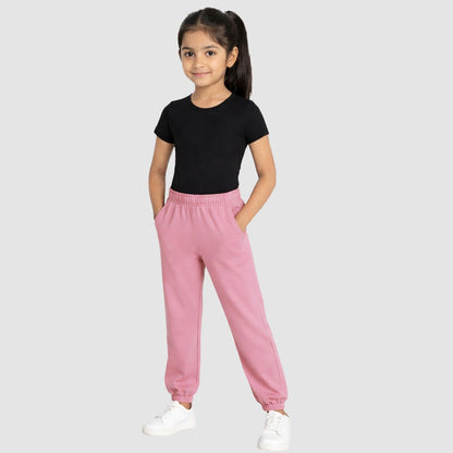 CharmnCherish Girls' Cotton Joggers - Multicolor (Pack of 1) for 2-16 Years - size chart