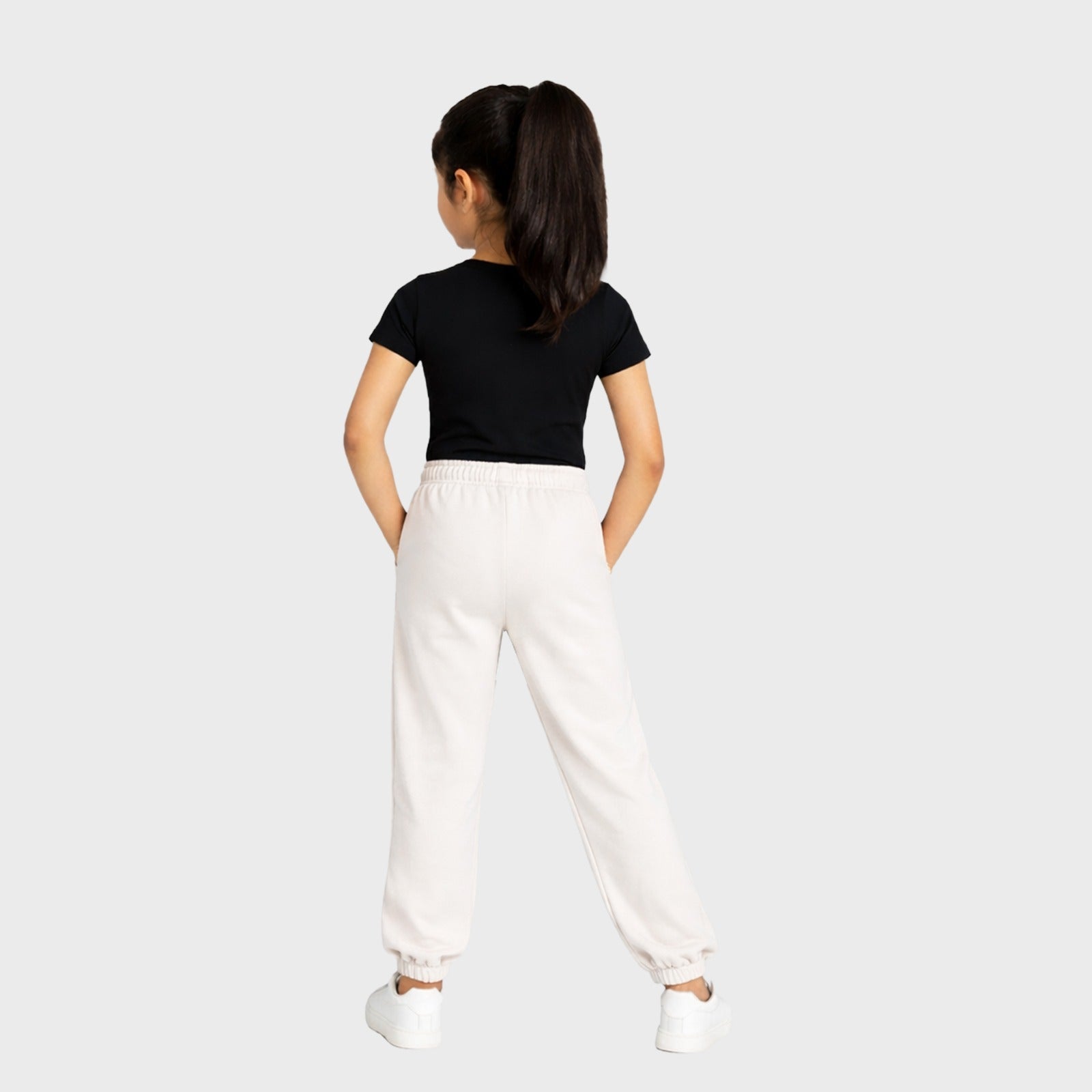 CharmnCherish Girls' Cotton Joggers - Multicolor (Pack of 1) for 2-16 Years - packaging