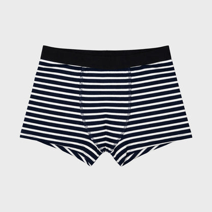 CharmnCherish Boys' Trunk Stripes & Solid Color Combo Pack Of 5 for 2-16 Years - fabric detail