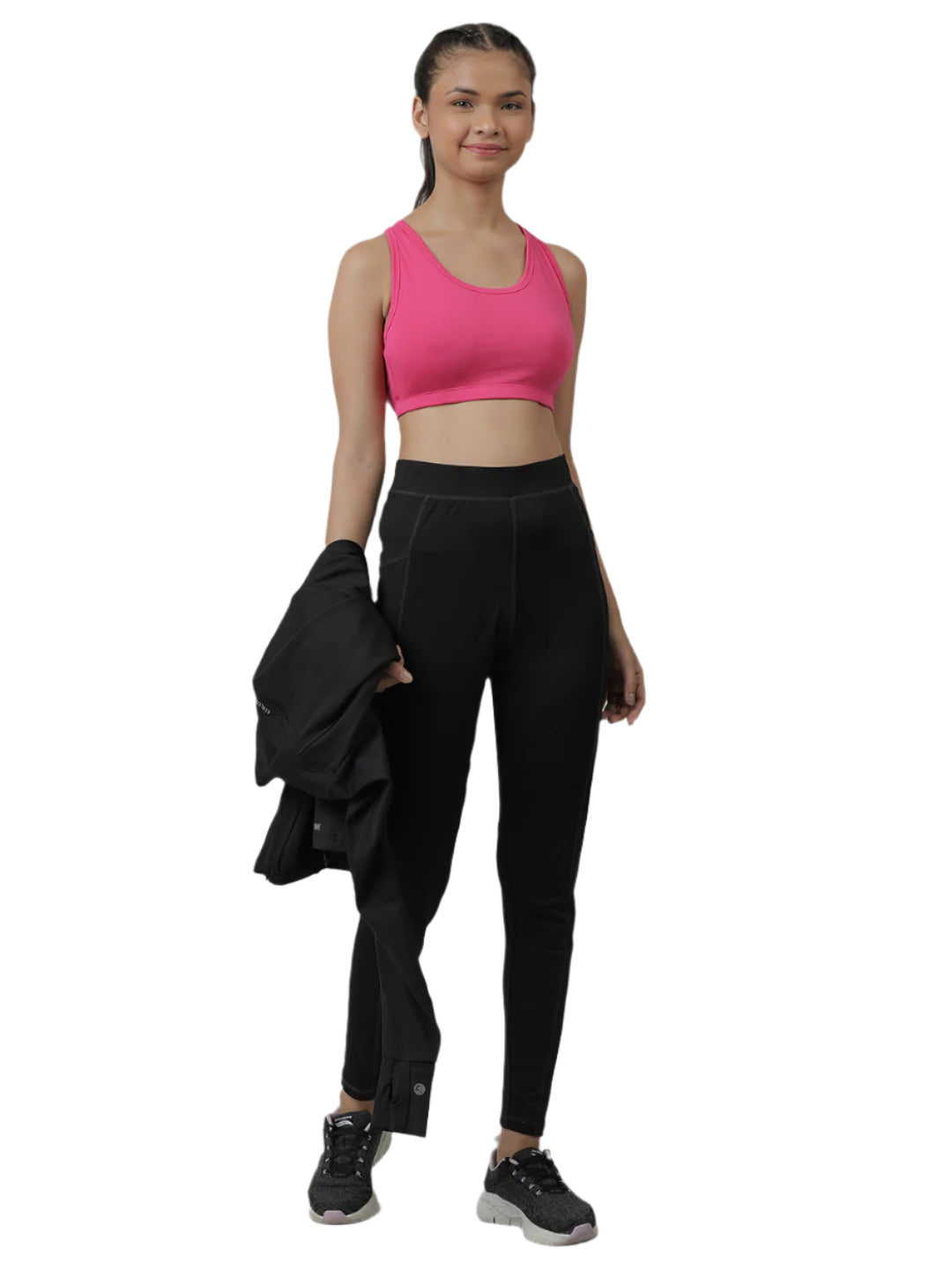 Sports Bra -Solid Colour & Horse All over Print combo of 3.