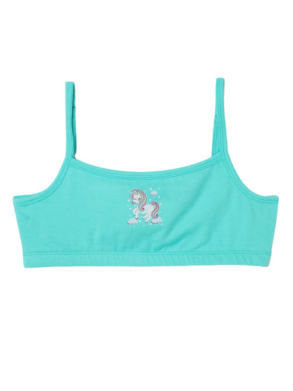 Beginners Bra - Unicorn Print Multicolor Pack of 4