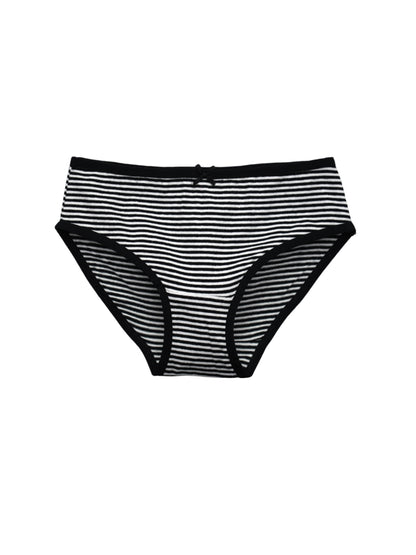 Girls Brief _polka dot & Stripes Printed Brief Pack of 9.