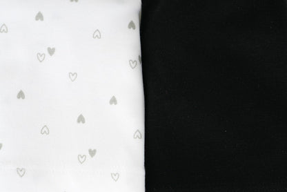 Cami Vests -Heart Print & Solid color Pack Of 2