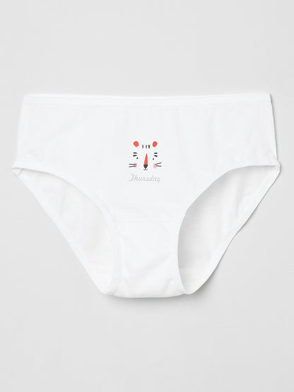 Girls Brief - Weekdays Prints (Pack Of 7).