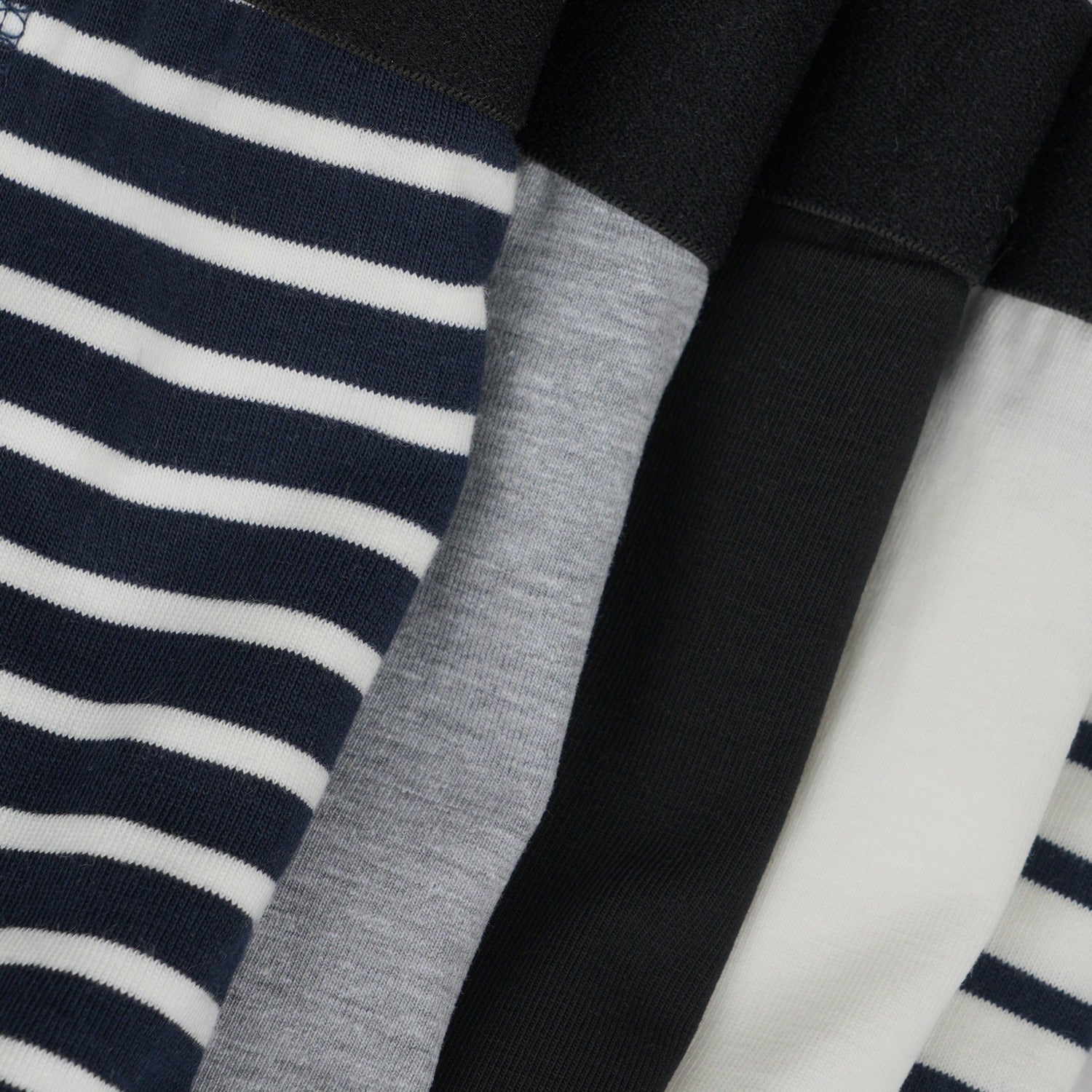 CharmnCherish Boys' Trunk Stripes & Solid Color Combo Pack Of 5 for 2-16 Years - size chart