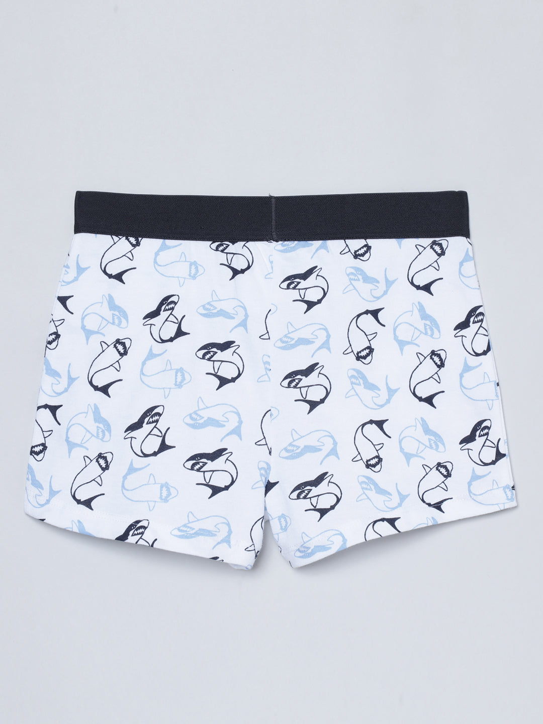 Boxer - Shark All Over Print & Solid Color Combo  Pack Of 3.