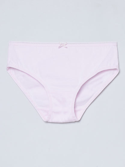 Girls Brief - Unicorn All Over Print & Solid Multicolor Brief Pack of 6.