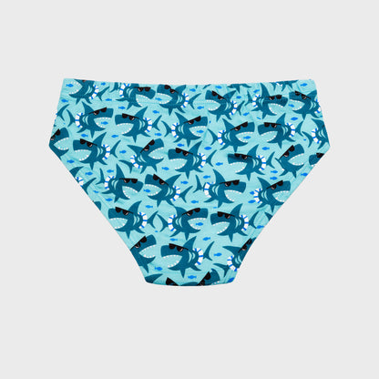 Charm N Cherish Boys Cotton Briefs (Pack of 6) | Cute Shark & Pug Dog Printed Underwear Combo for Kids