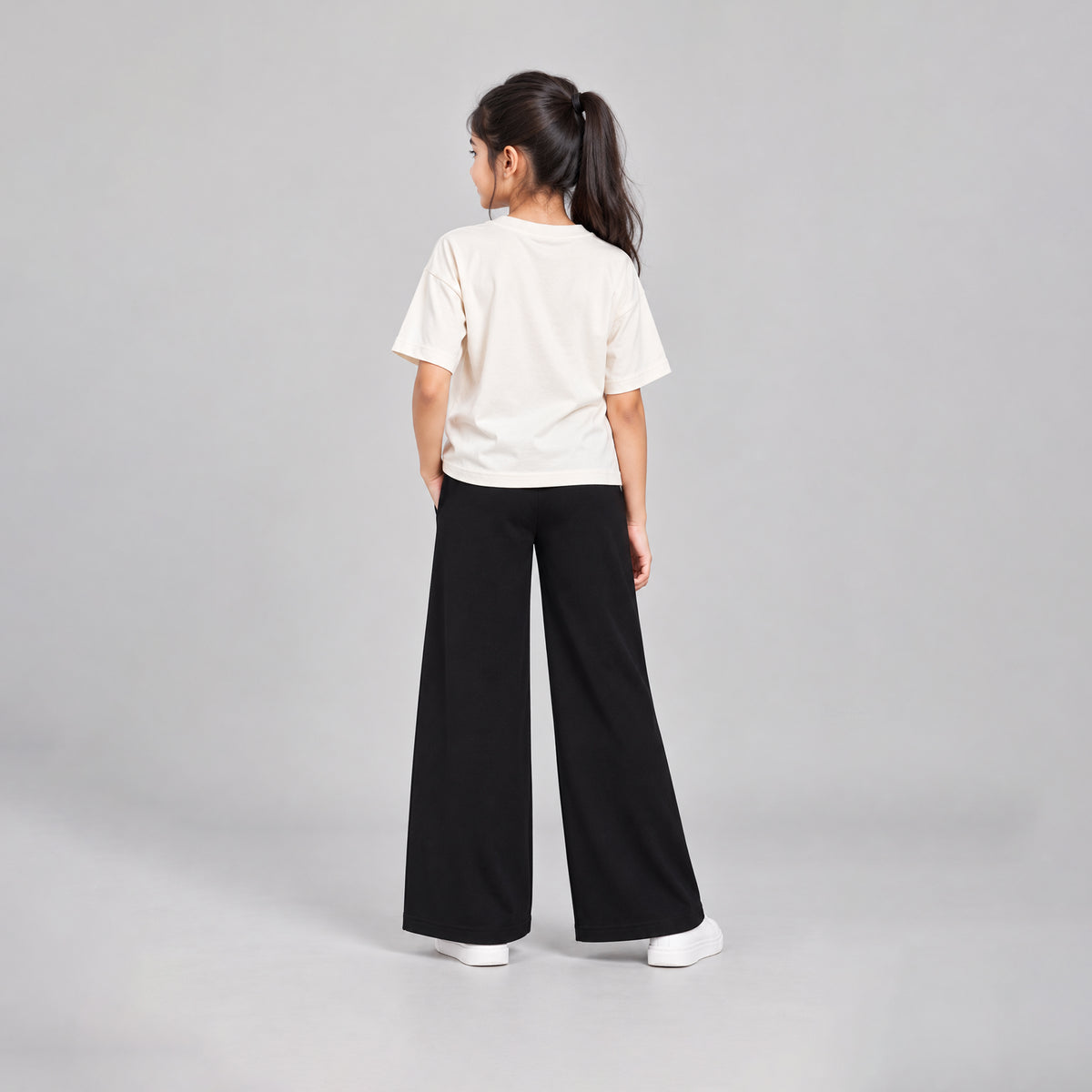 Girls' Palazzo Pants – Black