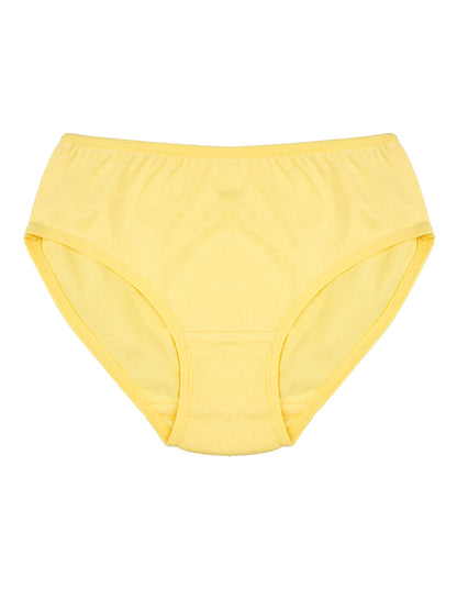 Girls Brief - Solid color and Aop print pack of 5