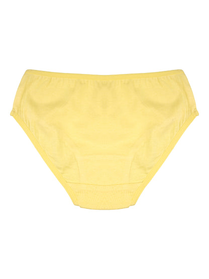 Girls Brief - Solid color and Aop print pack of 5