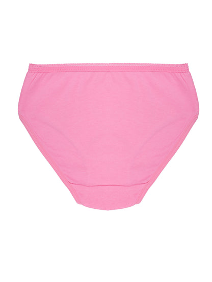 Girls Brief - Butterfly All Over Print & Solid Color Brief Pack of 6