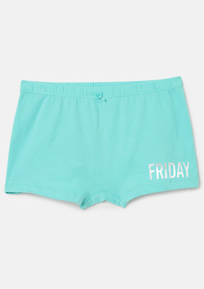 Girls Boy shorts - Weekdays Printed Pack of 7