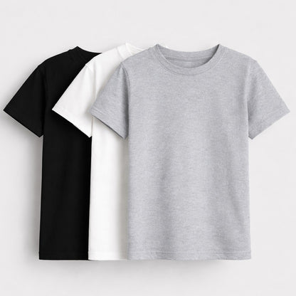 Boys' Cotton Tshirt Half Sleeve Pack of 3