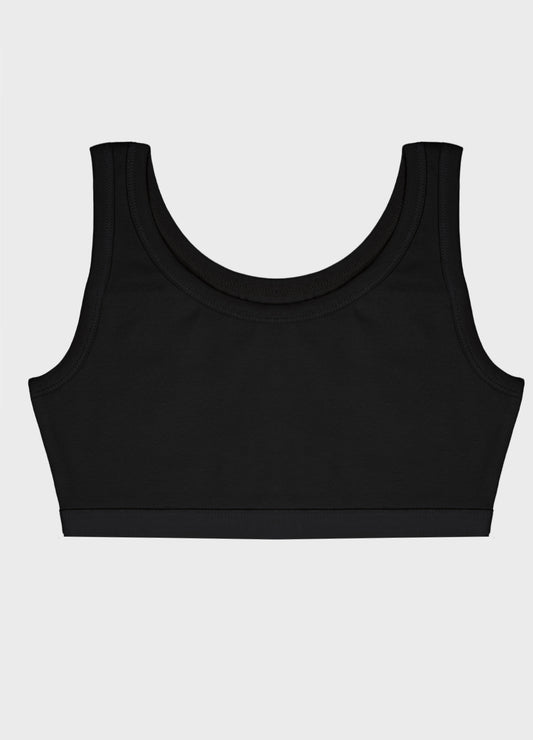 Girls Removable Padded Sports Crop Top
